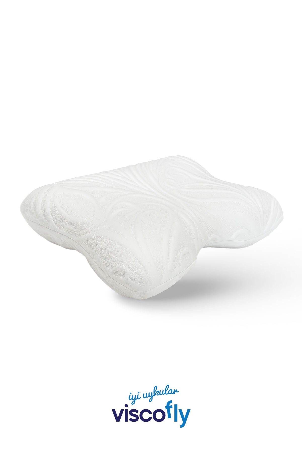 Viscofly Ortopedik Horlama Azaltıcı Visco Yastık – %100 Hafızalı Sünger, Ergonomik Boyun Desteği
