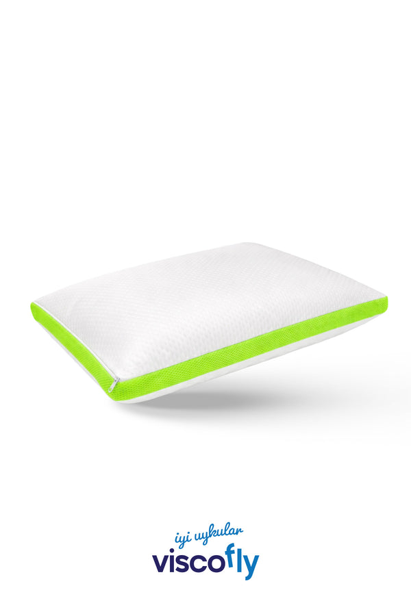 Air-Conditioned Pillow Aero – Hybrid Formula 1300 gr Inner Filling 65x45x15 cm - Neon green