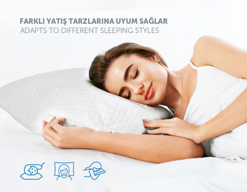 YÜN YASTIK Pamuklu Örme Kumaşlı Boncuk Yün Dolgulu Yastık 50x70x13 cm – 700 Gr, Dolgulu Fermuarlı,